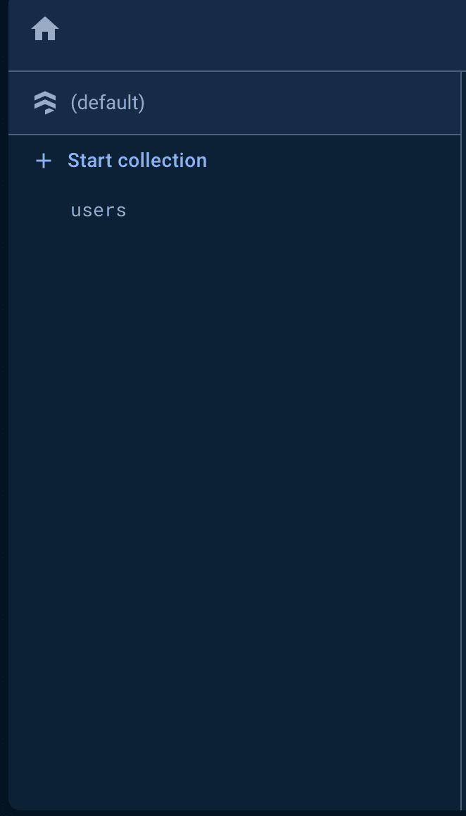 Firebase dashboard